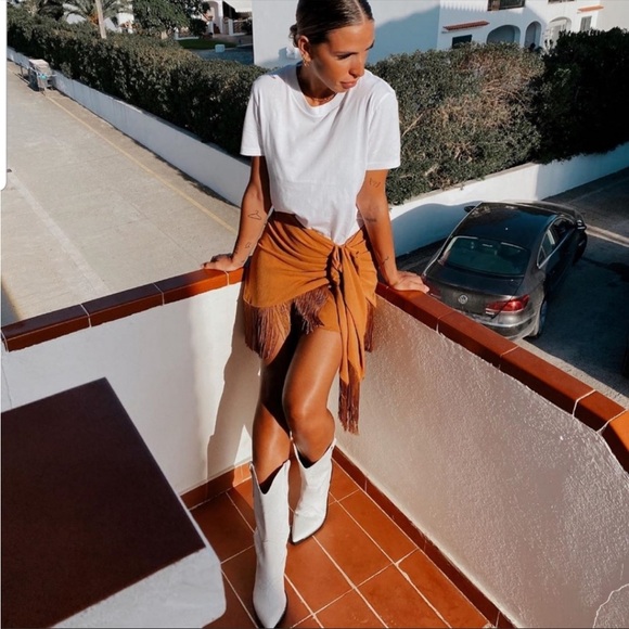 Zara fringe skirt - Picture 10 of 15